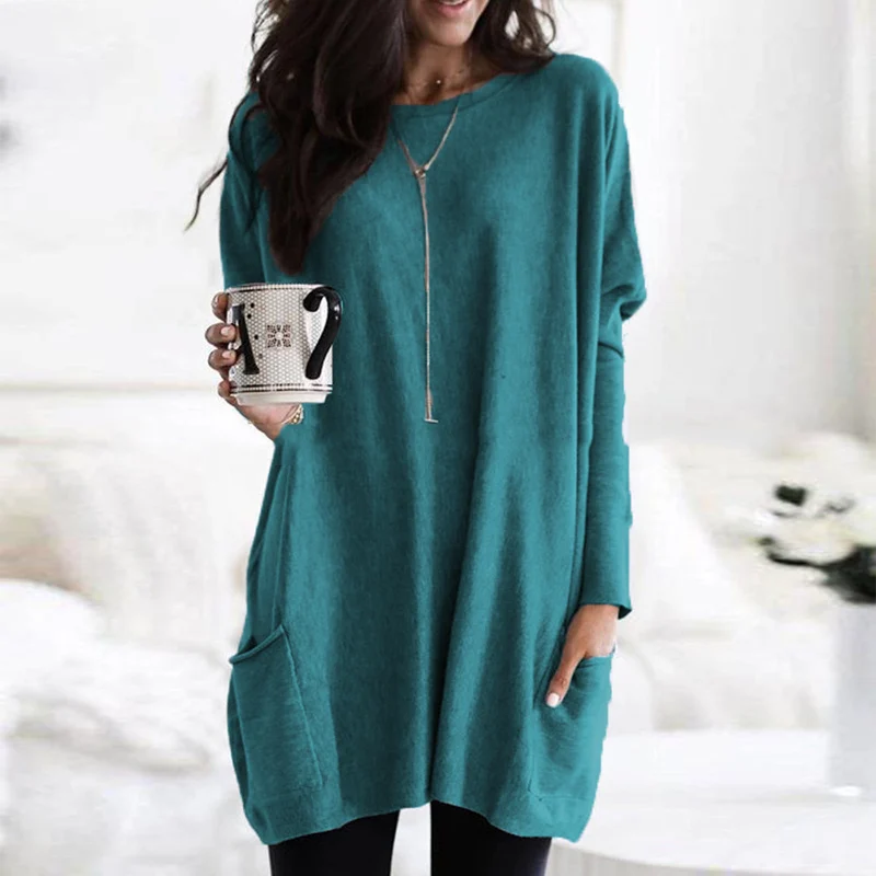 Milea | Long Sleeve Tunic with Pockets