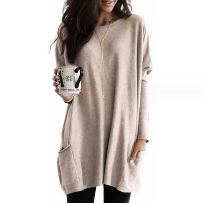 Milea | Long Sleeve Tunic with Pockets