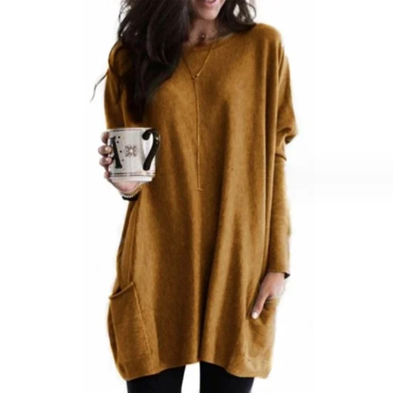 Milea | Long Sleeve Tunic with Pockets