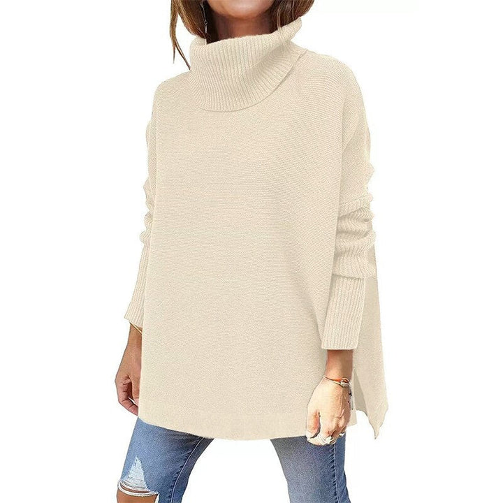 SAAR - Women's Tricot Sweater With Stand Collar