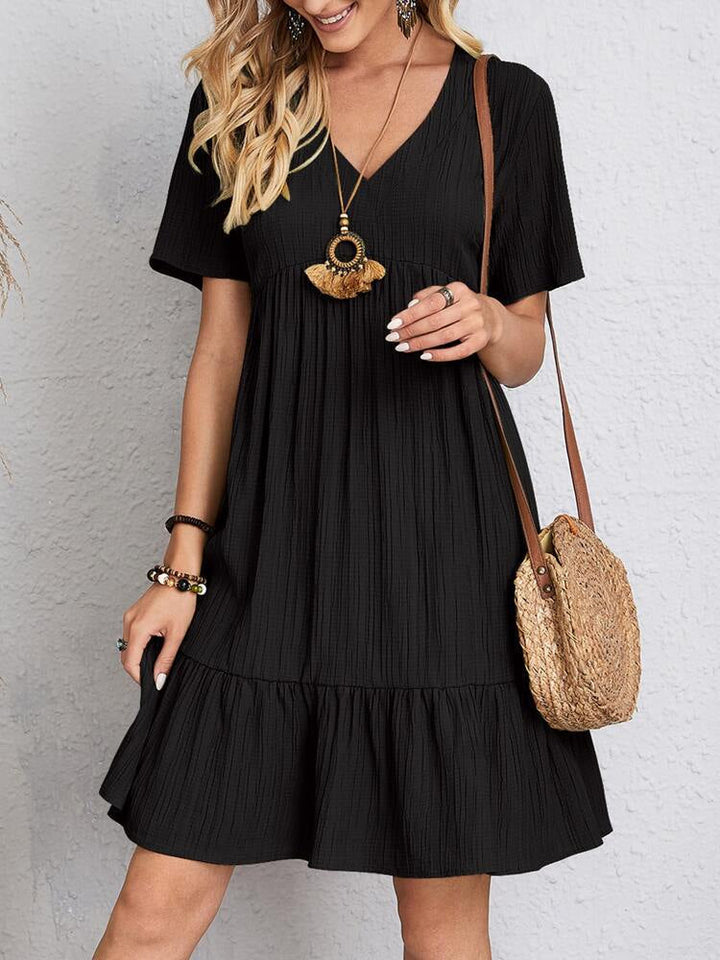 Alina™ V Neck Cotton Dress