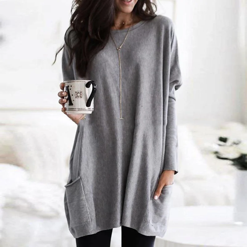 Milea | Long Sleeve Tunic with Pockets