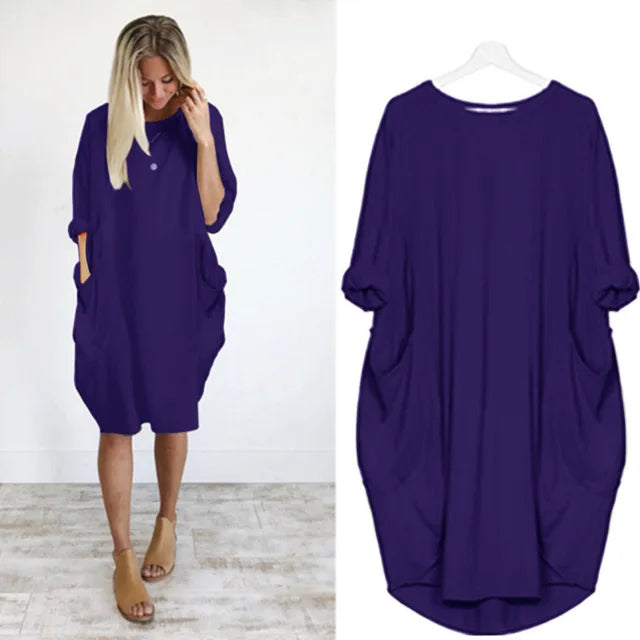 Olivia - Elegant dress with pockets