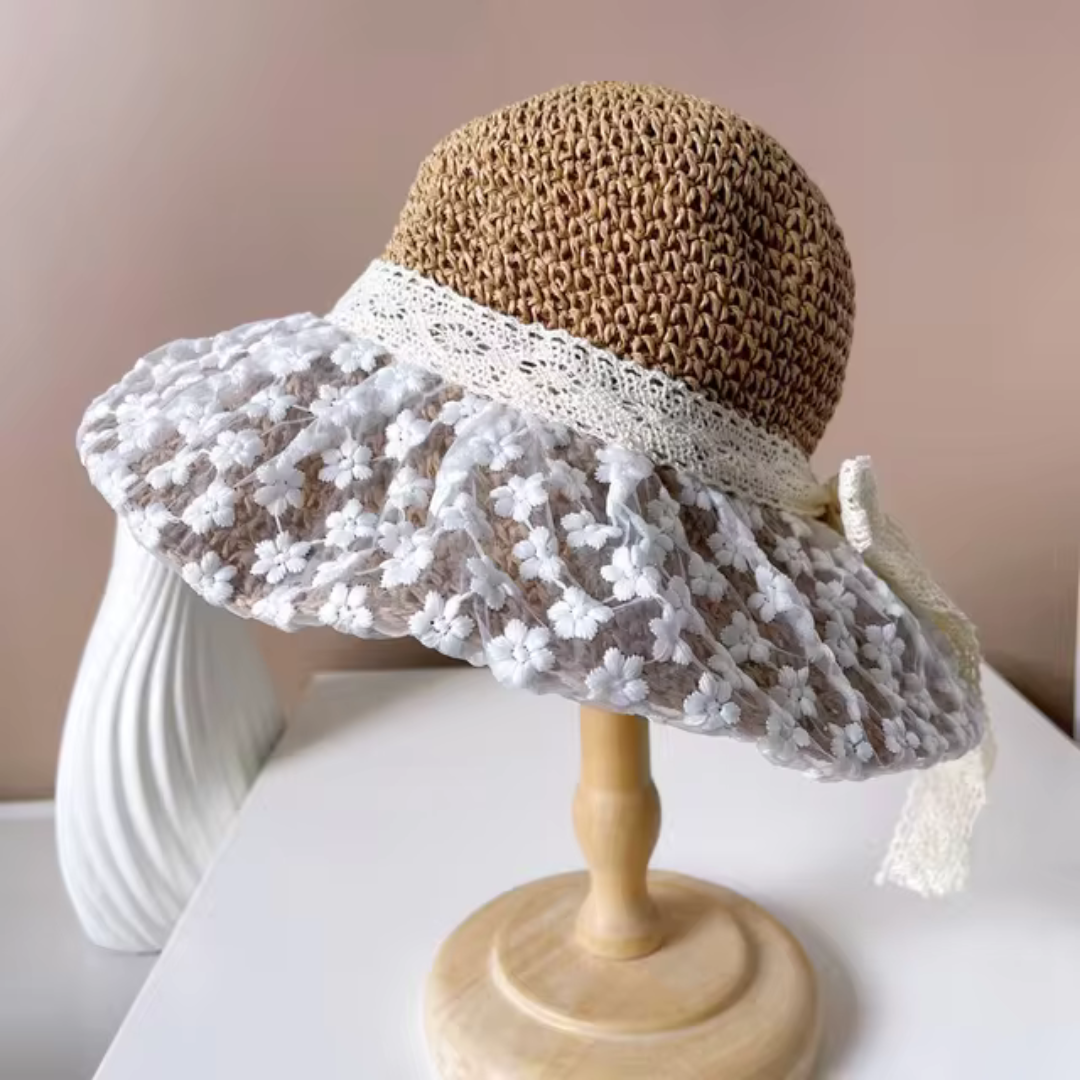 Elsie | Elegant wide-brimmed folding sun hat