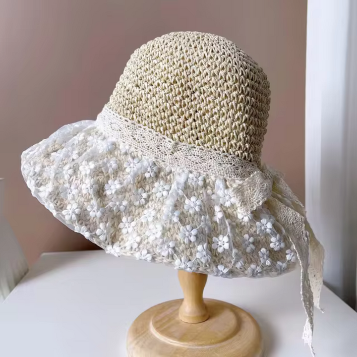 Elsie | Elegant wide-brimmed folding sun hat