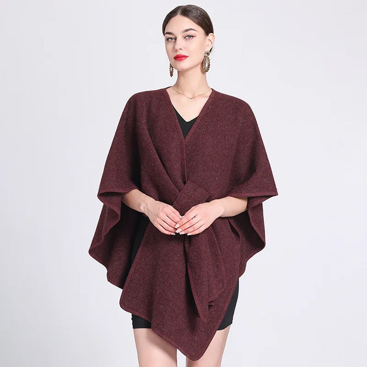 Amber - Elegant Poncho Cardigan