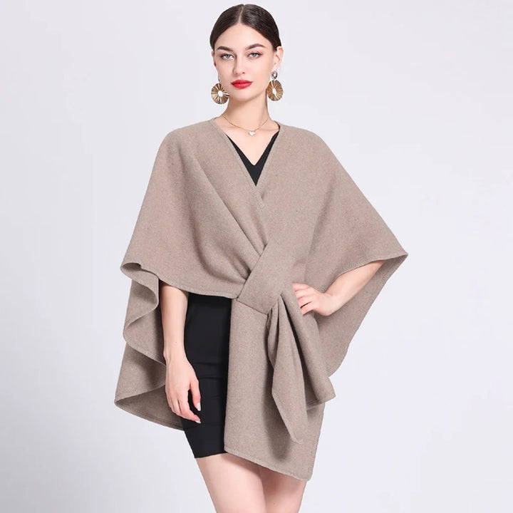 Amber - Elegant Poncho Cardigan