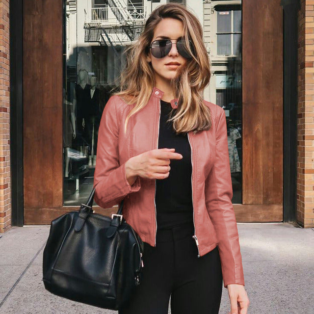 Grace | Elegant Leather Jacket