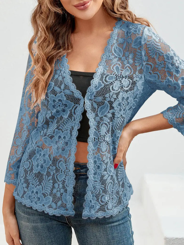 Hope | Elegant Floral Knit Cardigan