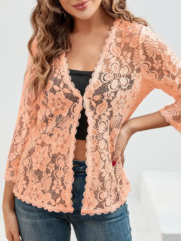 Hope | Elegant Floral Knit Cardigan