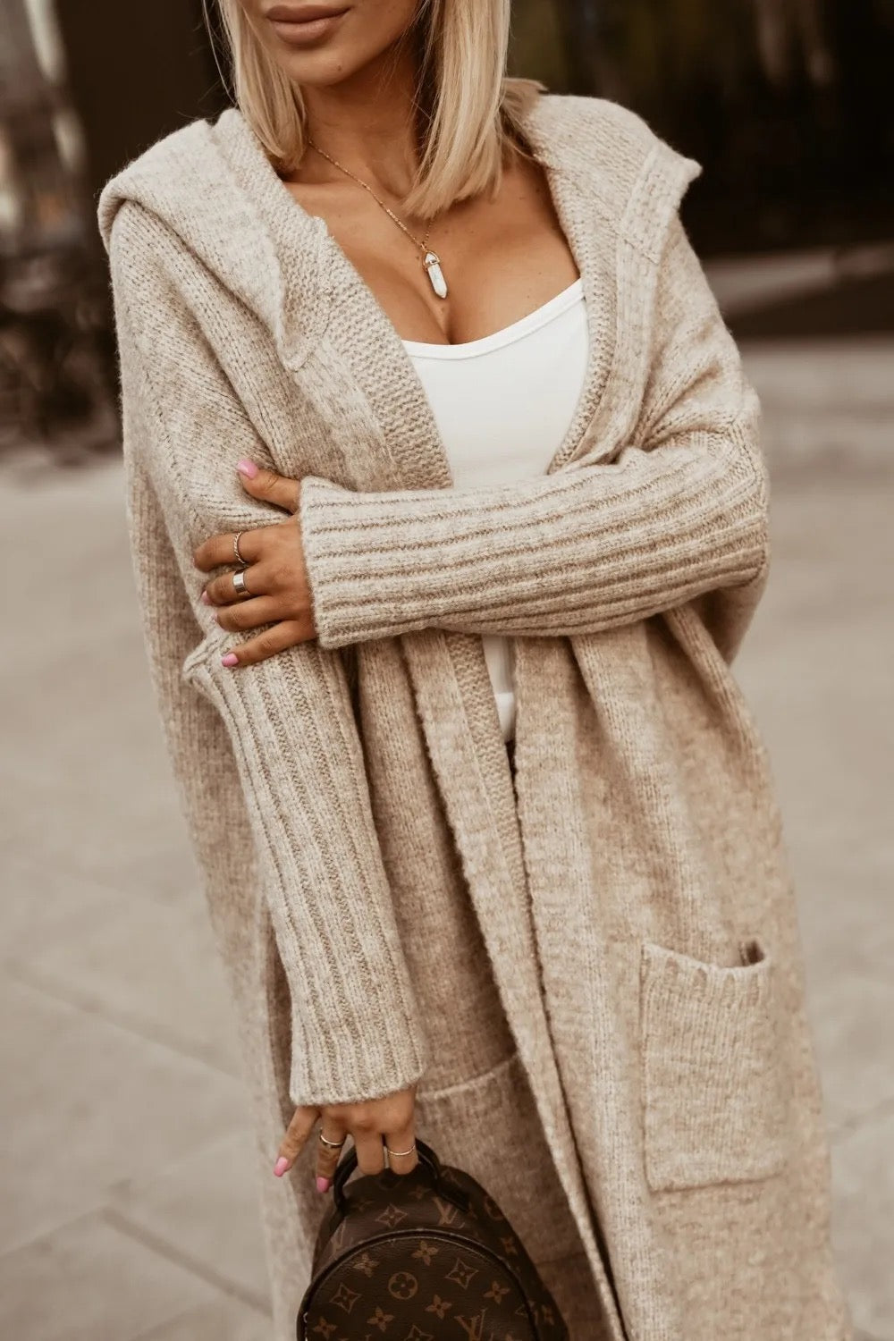 Noya - Long Knitted Cardigan