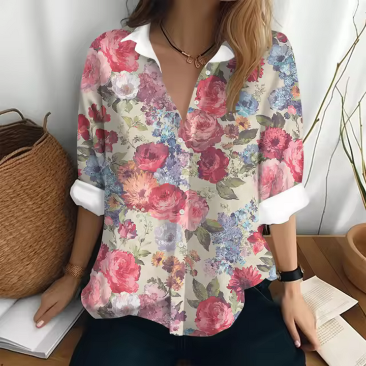 Neve - Casual Blouse with Floral Print