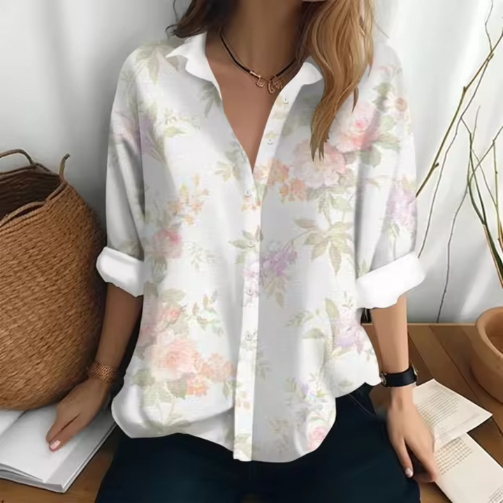 Neve - Casual Blouse with Floral Print