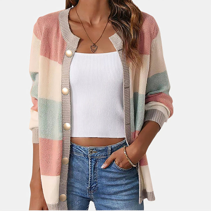 Evelyn - Bright striped cardigan