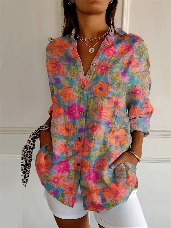 Bridie - Casual blouse with floral print