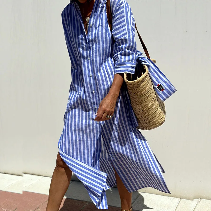 Jemima |  Elegant striped dress