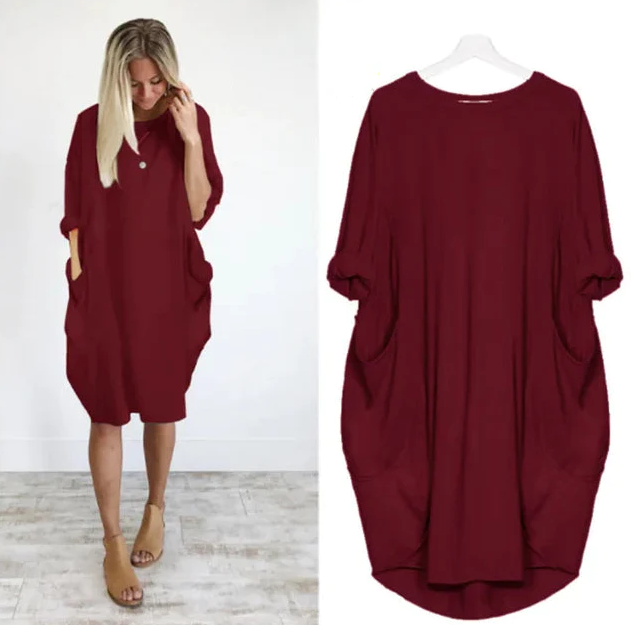 Olivia - Elegant dress with pockets