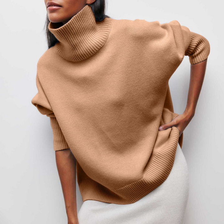 GENEVIEVE COUTURE KNIT TURTLENECK SWEATER