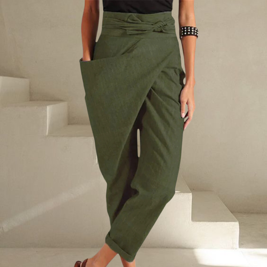 Sienna - High-Waist Wrapped Comfy Pants