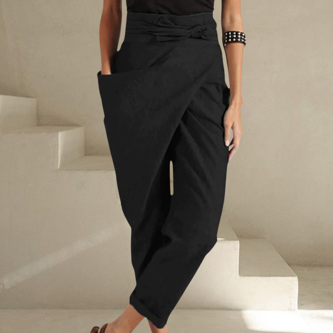 Sienna - High-Waist Wrapped Comfy Pants