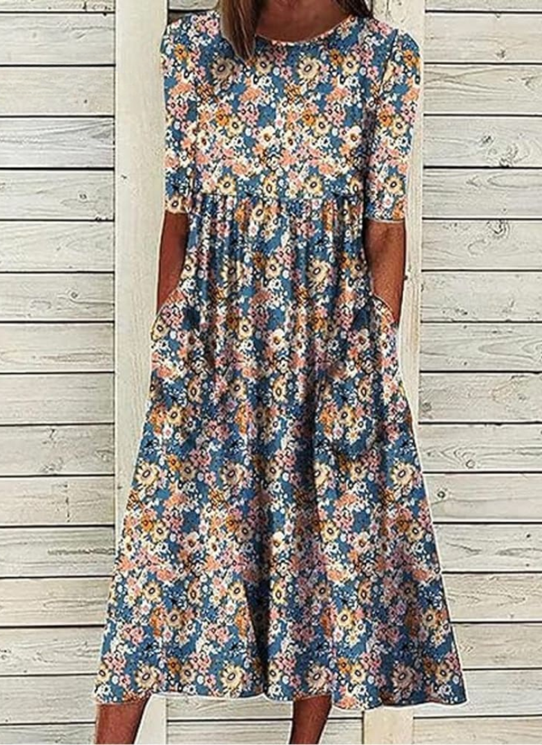 Milla | Floral Print Loose Dress