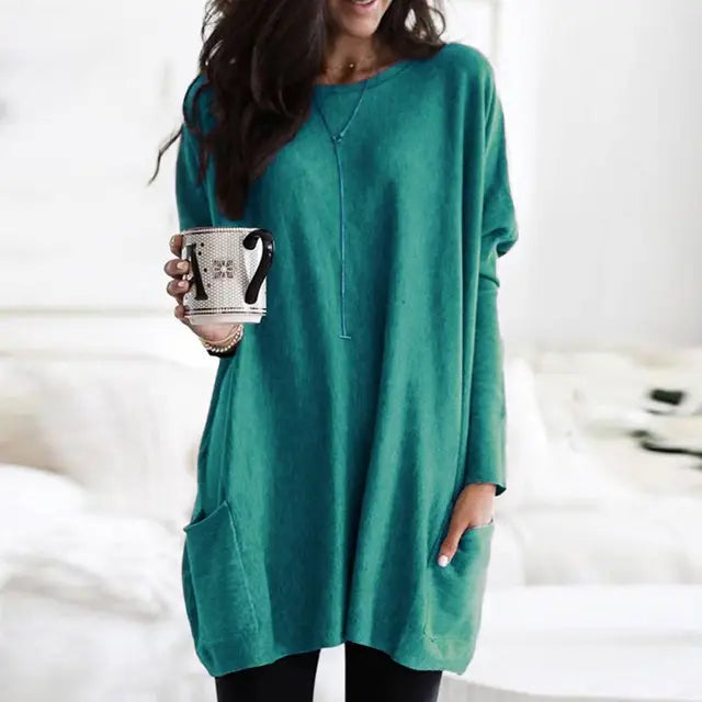 Milea | Long Sleeve Tunic with Pockets