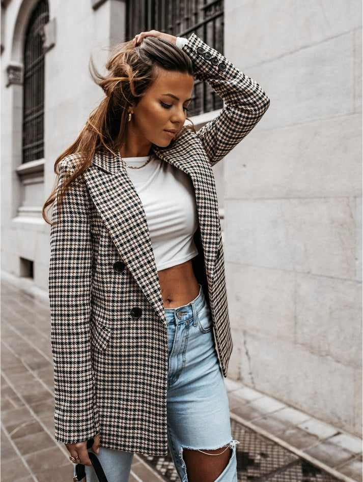 Harper | Plaid Blazer