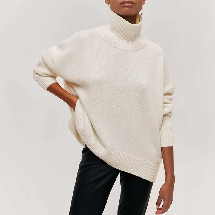 GENEVIEVE COUTURE KNIT TURTLENECK SWEATER