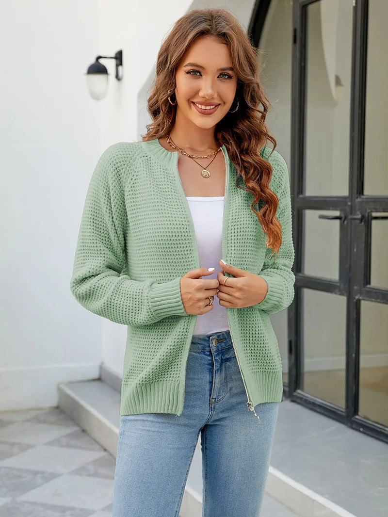 Evie - Casual Cardigan with Zipper