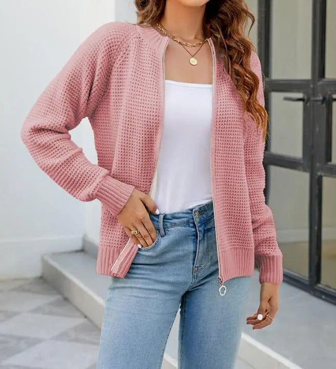 Evie - Casual Cardigan with Zipper