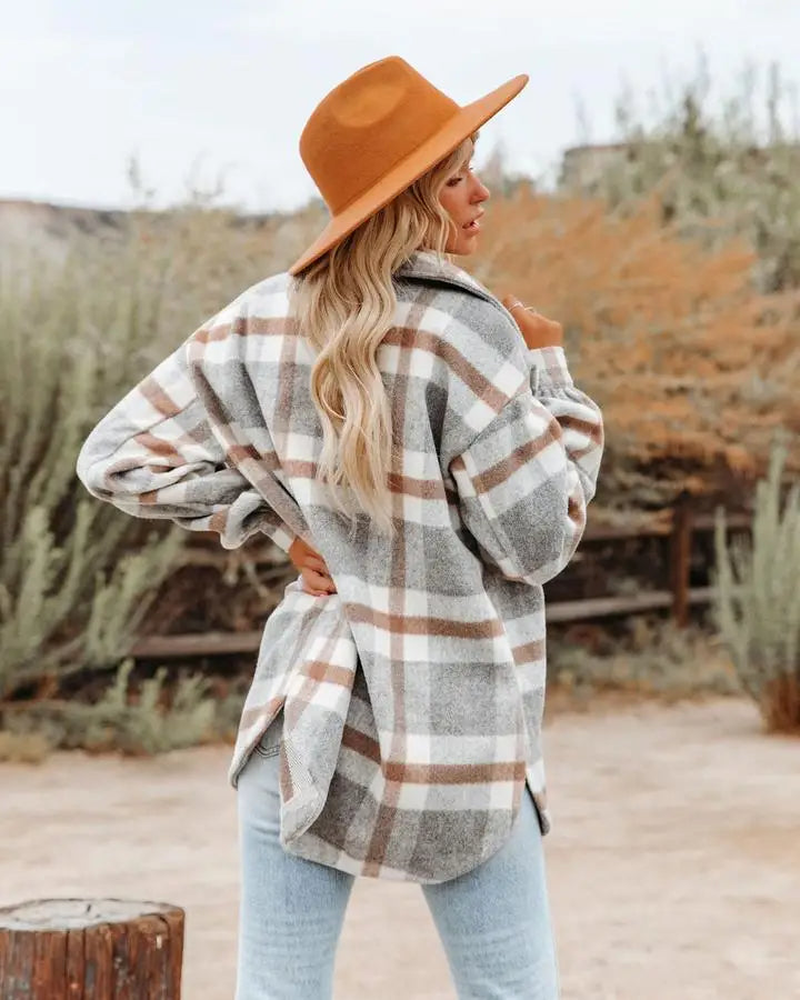 Tess | Plaid Blouse