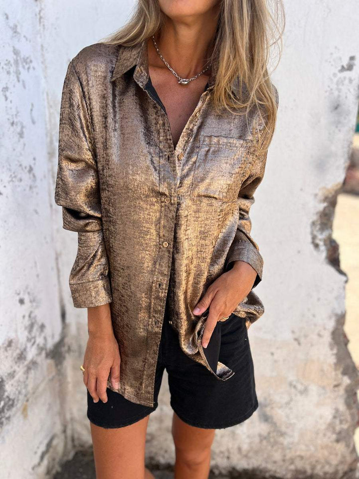 Mariam™ Metallic Blouse