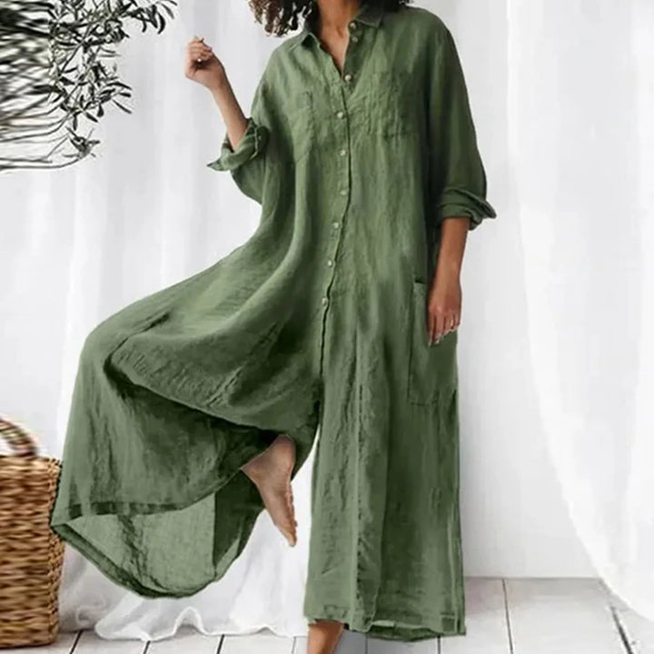 Imogen - Linen jumpsuit for women