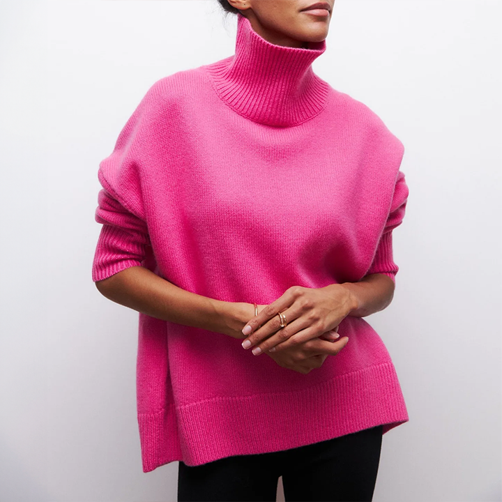 GENEVIEVE COUTURE KNIT TURTLENECK SWEATER