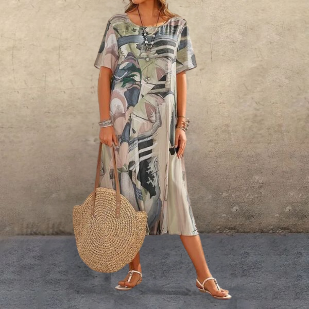 Nanna | Elegant print Dress