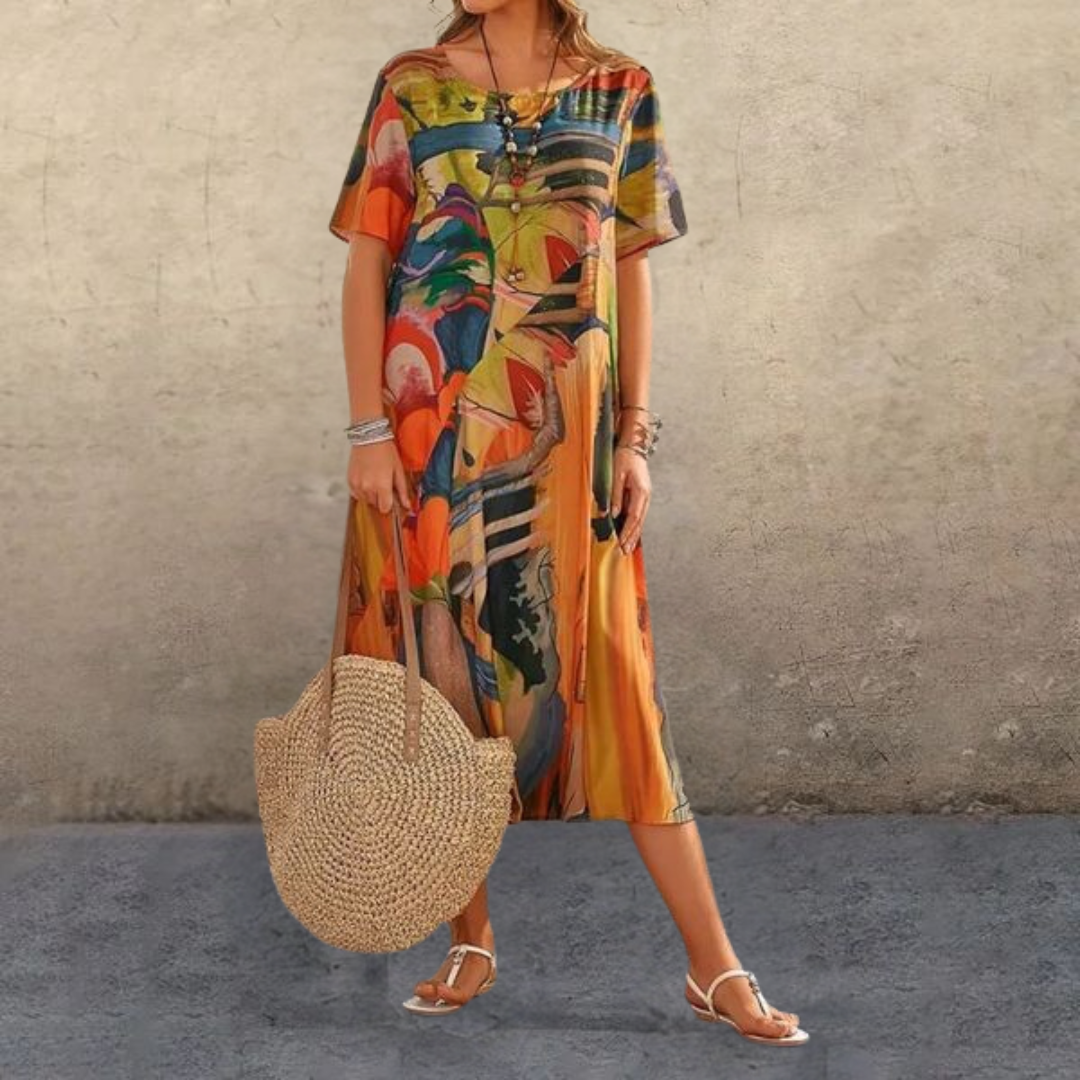 Nanna | Elegant print Dress