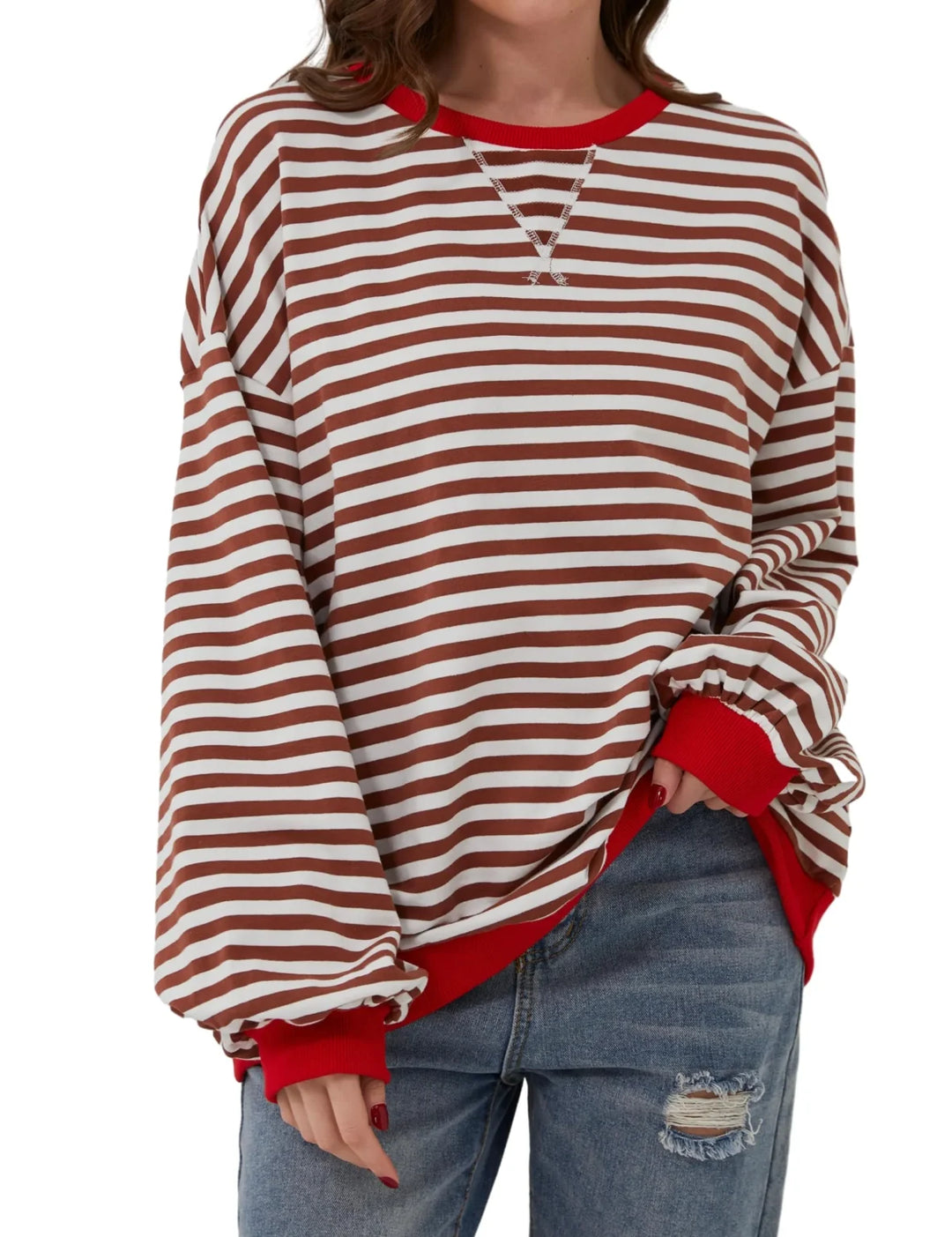 Willow - Oversized striped pullover