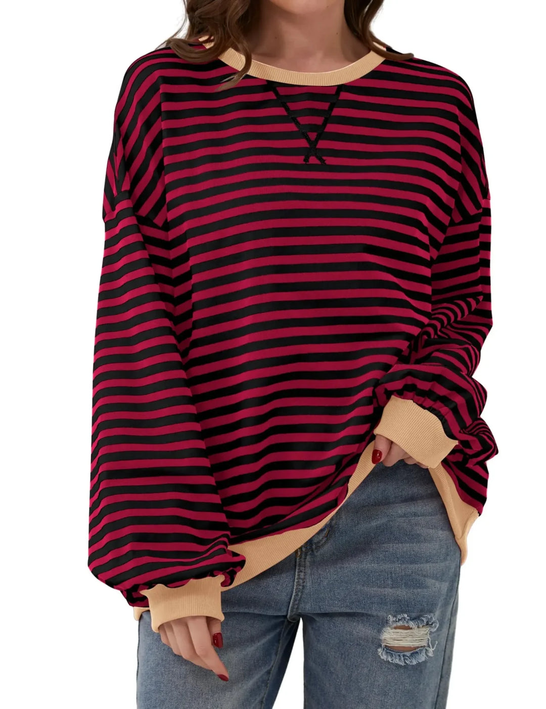 Willow - Oversized striped pullover